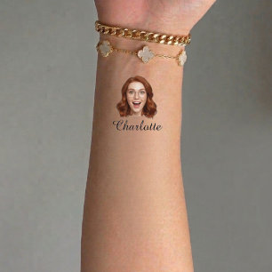 Custom Face Bachelor Party  Temporary Tattoos