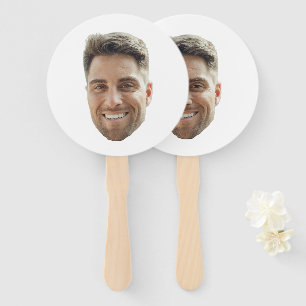 Custom Face Bachelorette Party Birthday Cupcake  Hand Fan
