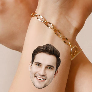 Custom Face Birthday Bachelorette Wedding Party Temporary Tattoos