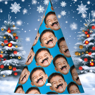 Custom Face Birthday Blue Party Hat