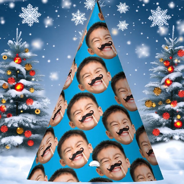 Custom Face Birthday Blue Party Hat (Creator Uploaded)