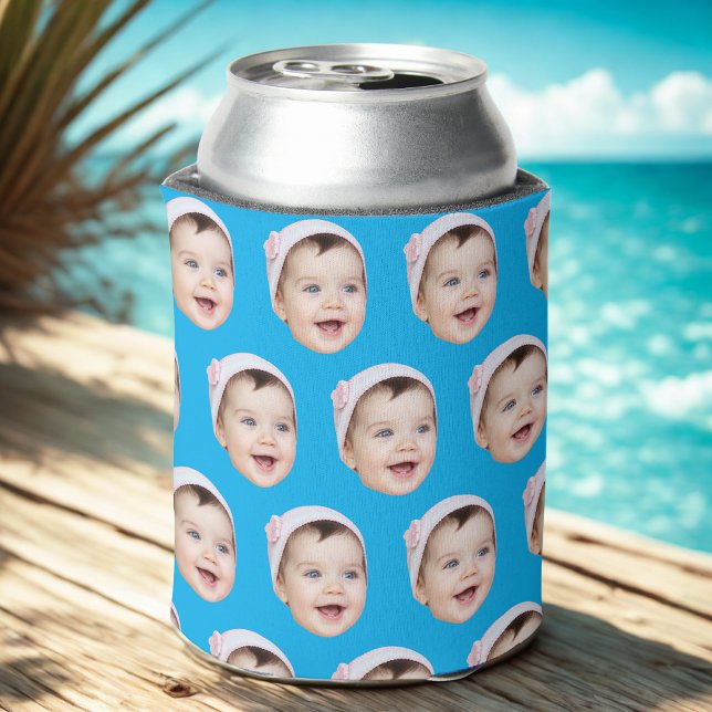 Custom Face Birthday Favors Bachelor Party Can Cooler (Creator Uploaded)