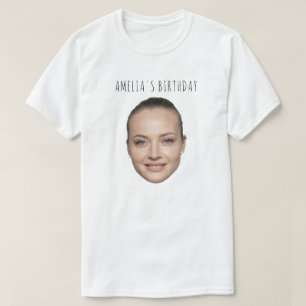 Custom Face Birthday Funny Birthday Matching Party T-Shirt