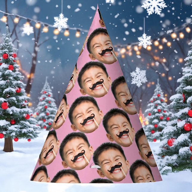 Custom Face Birthday Pink Party Hat (Creator Uploaded)