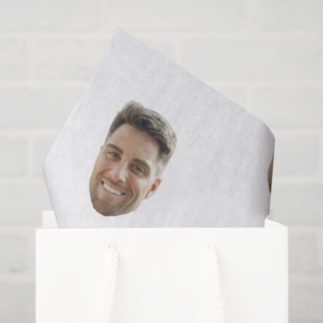 Custom Face Birthday Wedding Personalized Logo  Tissue Paper (Gift Bag)