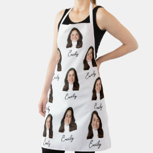 Custom Face Chef Kitchen Funny Gift For Women Men Apron