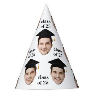 Custom Face Class Of 2026 College Grad Graduation Party Hat