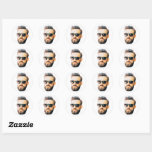 Custom Face Classic Round Sticker<br><div class="desc">Custom Face Classic Round Sticker</div>