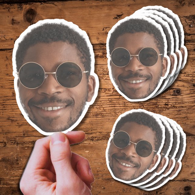 Custom Face Custom Birthday Party Favors Sticker (Creator Uploaded)