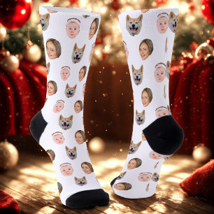 Custom Face, Custom Photo, Family Gift Socks