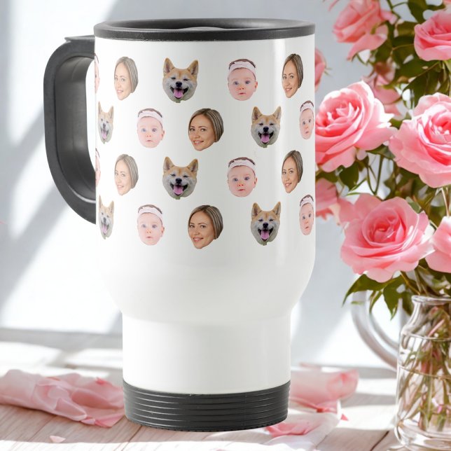 Custom Face, Custom Photo, Family Gift  Travel Mug (Creator Uploaded)