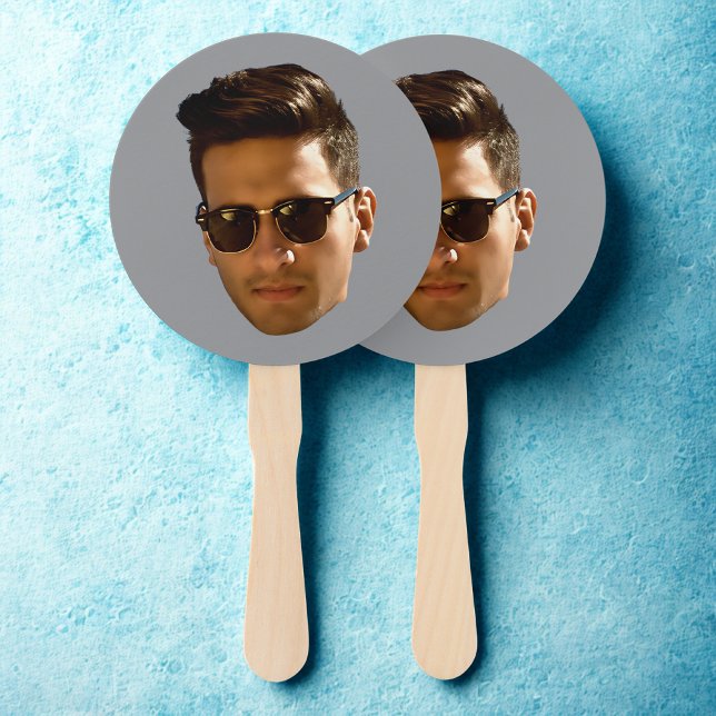 Custom Face Cutout Bachelor Party Birthday Hand Fan (Creator Uploaded)