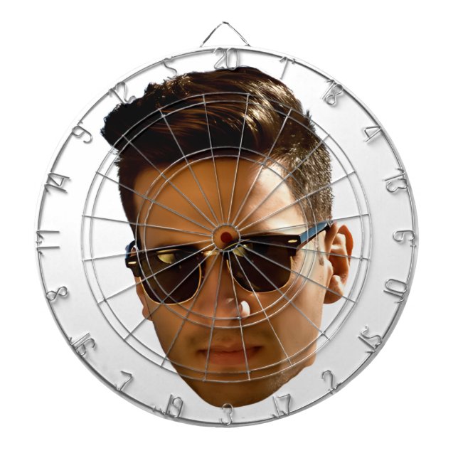 Custom Face Cutout Bachelorette Party Birthday Dart Board (Front)