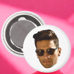 Custom Face Cutout Bachelorette Party Birthday Magnet<br><div class="desc">Face Cut Out,  Head Cutout,  Custom Bachelorette Party,  Bridal Party Props, </div>