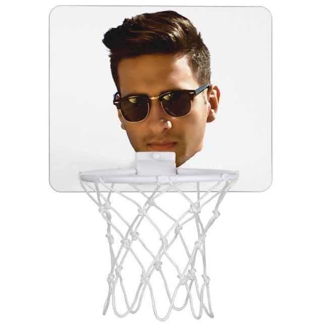 Custom Face Cutout Bachelorette Party Birthday Mini Basketball Hoop (Front)