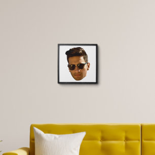 Custom Face Cutout Bachelorette Party Birthday Peel And Stick Photo Tile