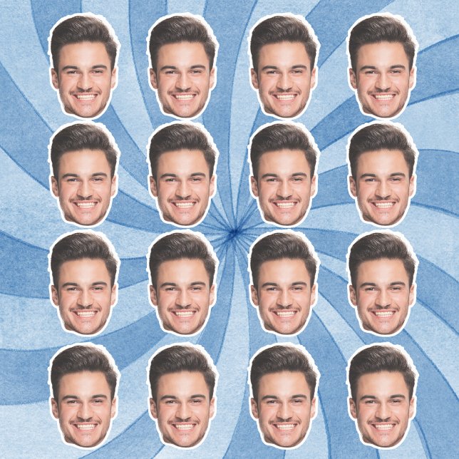 Custom Face Cutout Bachelorette Party Birthday Sticker (Creator Uploaded)