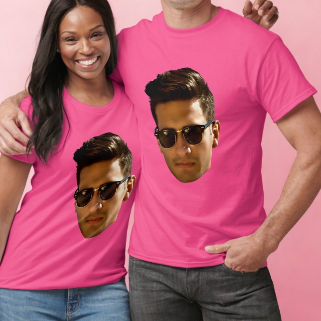 Custom Face Cutout Bachelorette Party Birthday T-Shirt (Creator Uploaded)
