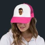 Custom Face Cutout Bachelorette Party Birthday Trucker Hat<br><div class="desc">Face Cut Out,  Head Cutout,  Custom Bachelorette Party,  Bridal Party Props, </div>