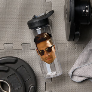 Custom Face Cutout Bachelorette Party Birthday Water Bottle