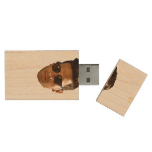 Custom Face Cutout Bachelorette Party Birthday Wood Flash Drive