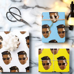 Custom Face Cutout Bachelorette Party Birthday Wrapping Paper Sheets<br><div class="desc">Face Cut Out,  Head Cutout,  Custom Bachelorette Party,  Bridal Party Props, </div>