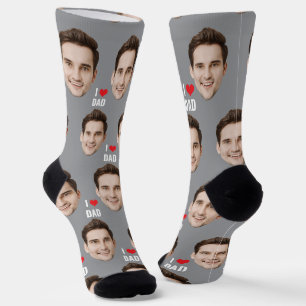 Custom Face Dad Birthday Gift For Dad Father's Day Socks