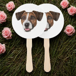 Custom Face Dog Cutout Bachelorette Party Birthday Hand Fan