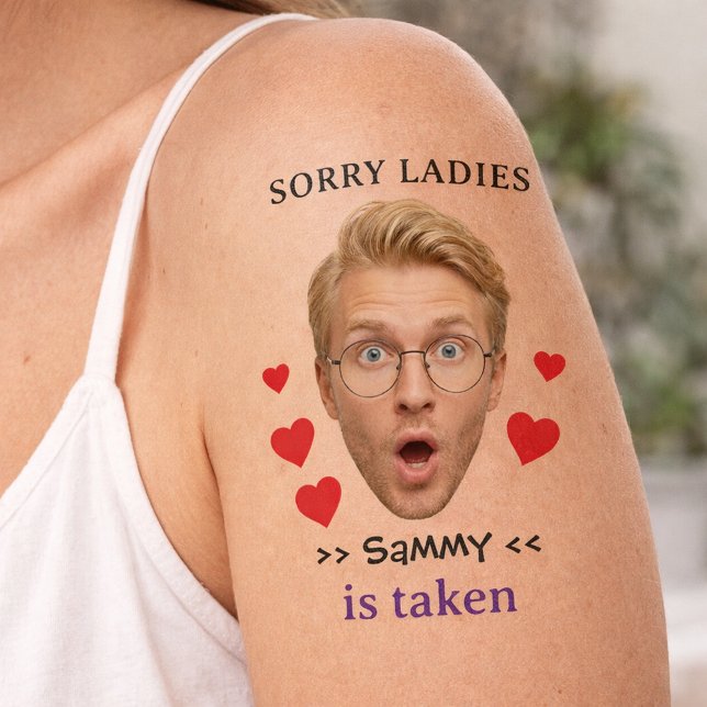 Custom Face Funny Bachelorette Party Groom Temporary Tattoos (Creator Uploaded)