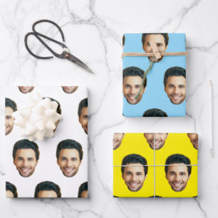 Custom Face   Funny Custom Heads Photo Gift Wrap