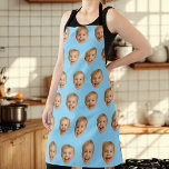 Custom Face Gift, Personalized Face Photo, Family Apron<br><div class="desc">Custom Face Gift, Personalized Face Photo, Family, Replace the face with your favorite photo (make sure to crop as much to the face as possible and use an app to remove the background) and personalize this funny gift with your kid, husband, pet or boyfriend on it! Also a fun and...</div>