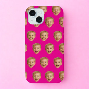 Custom Face Gift, Personalized Face Photo, Family iPhone 15 Case
