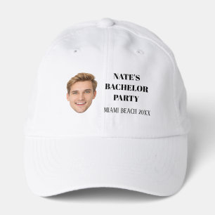 Custom Face Groom Groomsmans Bachelor Party Favors Performance Cap