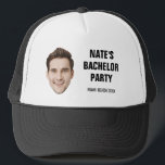 Custom Face Groom Groomsmans Bachelor Party Favors Trucker Hat<br><div class="desc">Custom Face Groom Groomsmans Bachelor Party Favors Trucker Hat</div>