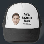 Custom Face Groom Groomsmans Bachelor Party Favors Trucker Hat<br><div class="desc">Custom Face Groom Groomsmans Bachelor Party Favors Trucker Hat</div>