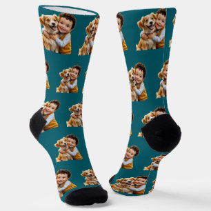 Custom Face kids pets Personalized Photo Picture Socks