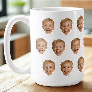 Custom Face Mug, Personalized Face Photo, Family Coffee Mug