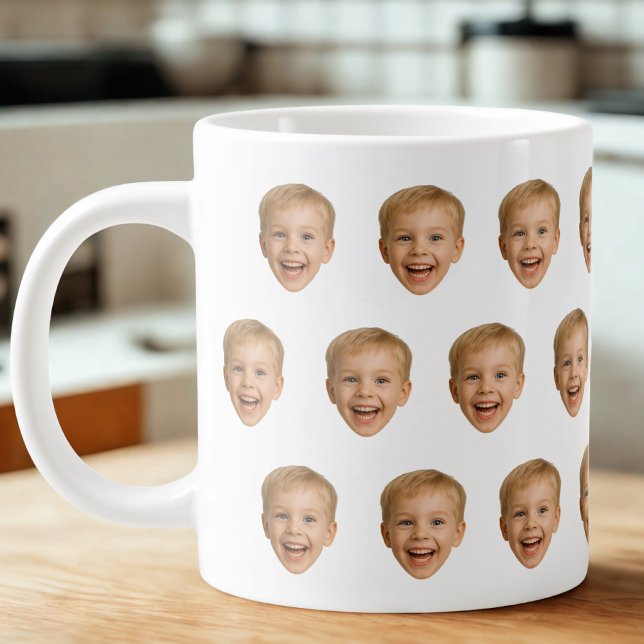 Custom Face Mug, Personalized Face Photo, Family Giant Coffee Mug (Creator Uploaded)
