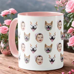 Custom Face Mug with Baby Photos