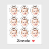 Personalized Face Custom Birthday Party Favors Sticker