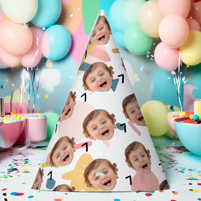 Custom Face Party Hat, Personalized Birthday Age  Hat (Creator Uploaded)