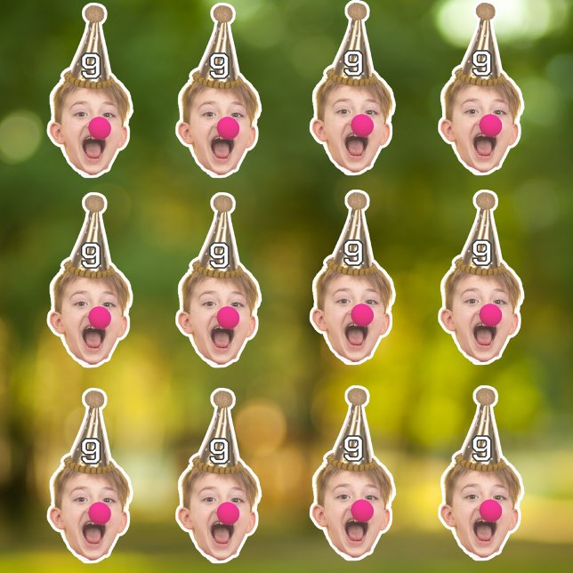 Custom Face Party Hat | Personalized Birthday Age  Sticker (Creator Uploaded)