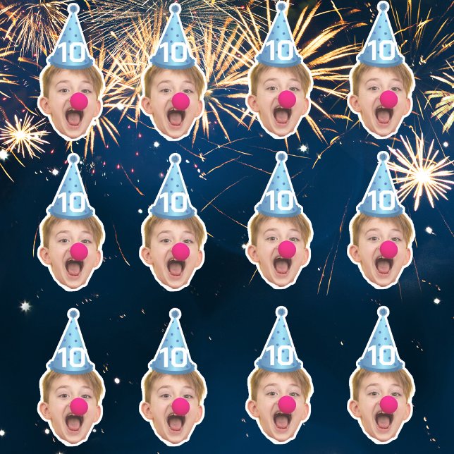 Custom Face Party Hat | Personalized Birthday Age  Sticker (Creator Uploaded)