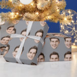 Custom Face Personalized Birthday Wedding Party Wrapping Paper<br><div class="desc">Custom Face Personalized Birthday Wedding Party Wrapping Paper</div>