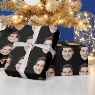 Custom Face Personalized Birthday Wedding Party Wrapping Paper