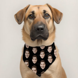 Custom Face Personalized Photo Pet Bandana Collar
