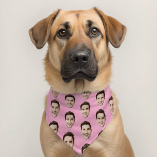 Custom Face Personalized Photo Pet Bandana Collar