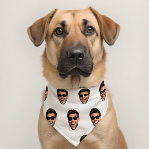 Custom Face Personalized Photo Pet Bandana Collar