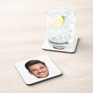 Custom Face Photo Beverage Coaster