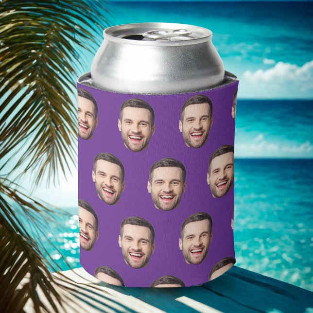 Custom Face Photo Birthday Favors Bachelor Party Can Cooler (Creator Uploaded)